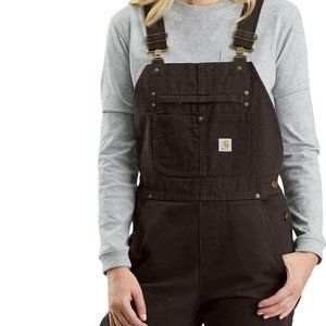 Women's Relaxed Fit Washed Duck Insulated Bib Overall - 3M Thinsulate
